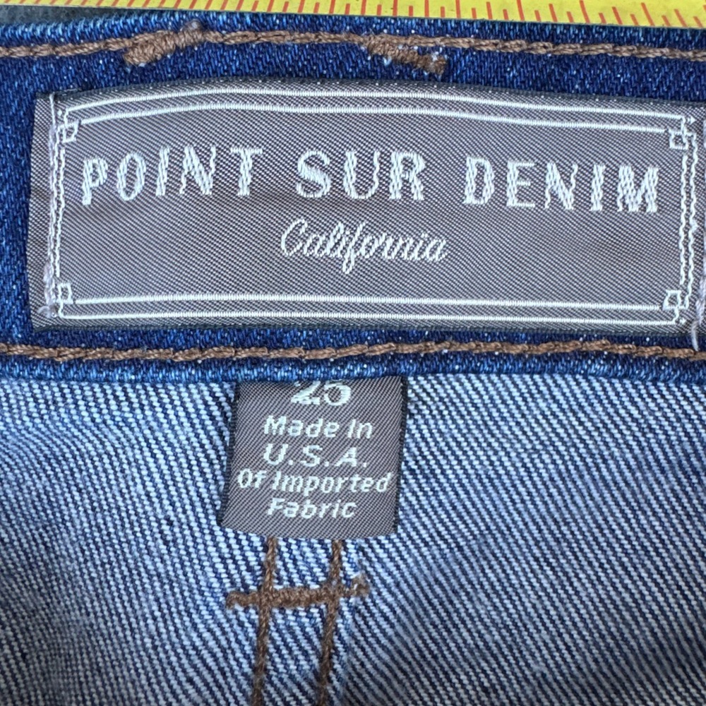 Point Sur Denim California Women High Rise Button Fly Patch Pocket Jeans 25 - Picture 8 of 12
